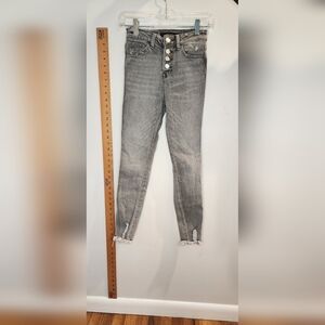 Flying Monkey Women's Light Gray Skinny Jeans